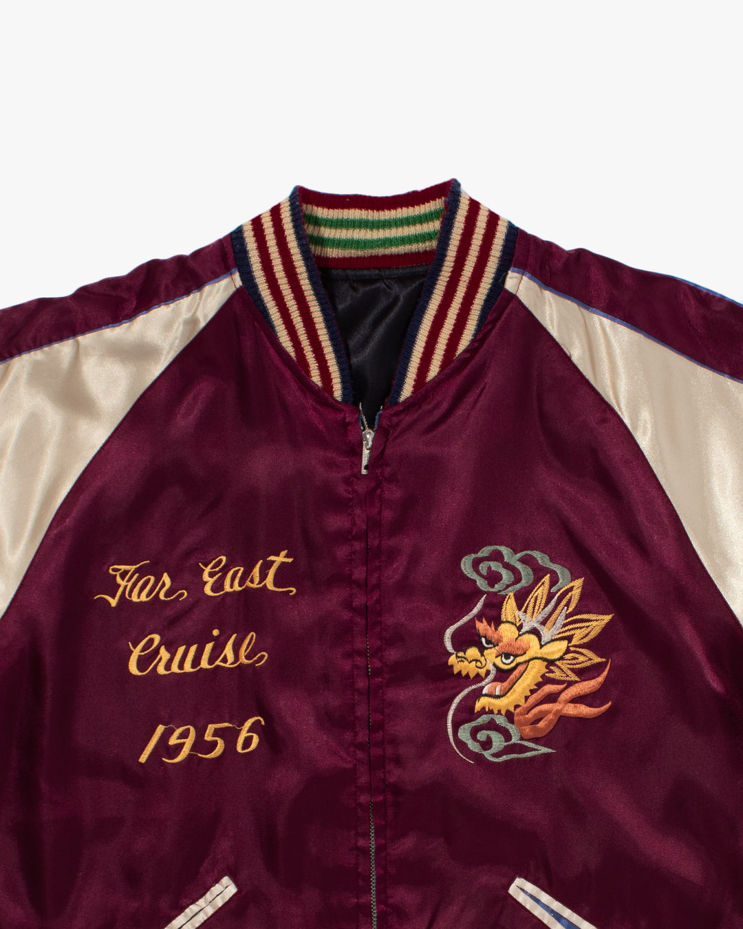 Japanese Repro Souvenir Jacket, Reversible, L, Black with Tiger