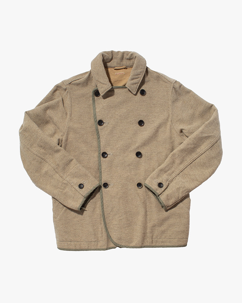 Japanese Repro Pea Coat, XL, Kapital, Beige and Khaki