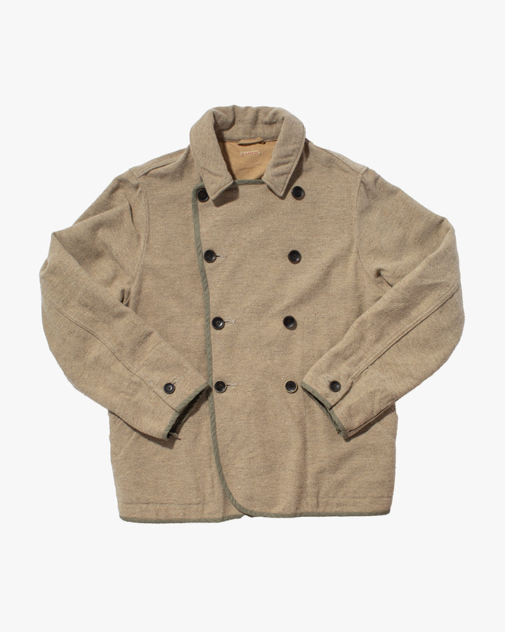 Japanese Repro Pea Coat, XL, Kapital, Beige and Khaki