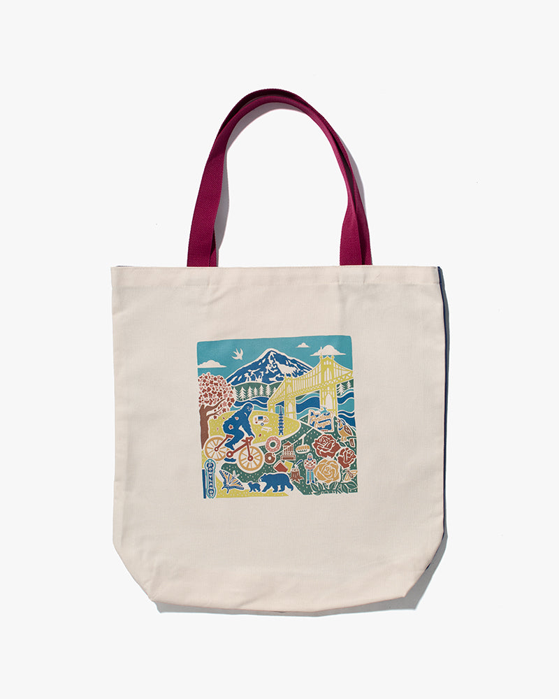 Kokoro Original, Tote Bag, Portland Map