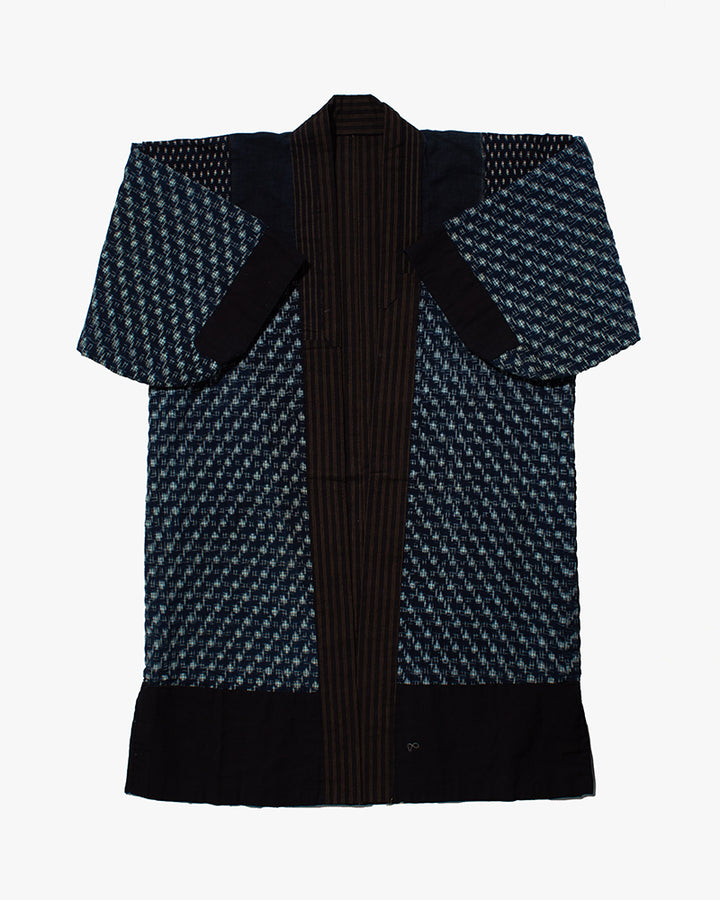 Vintage Noragi Jacket, Indigo Multi Patchwork