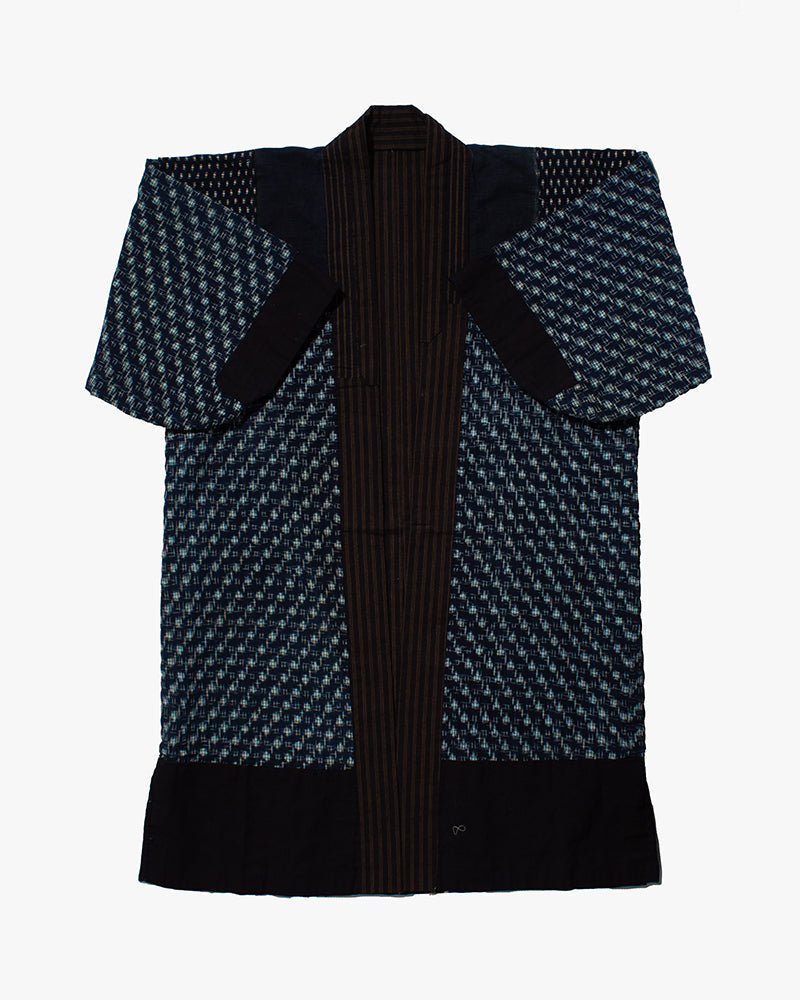 Vintage Noragi Jacket, Indigo Multi Patchwork