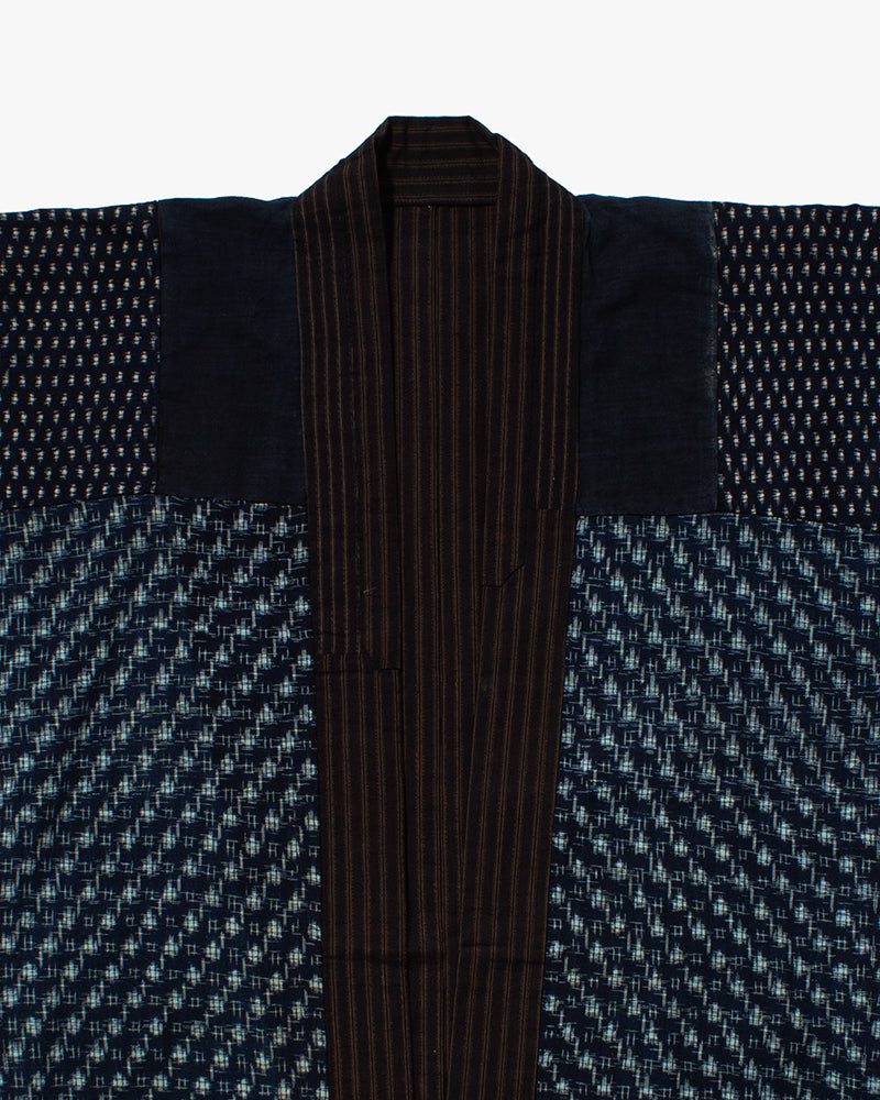Vintage Noragi Jacket, Indigo Multi Patchwork