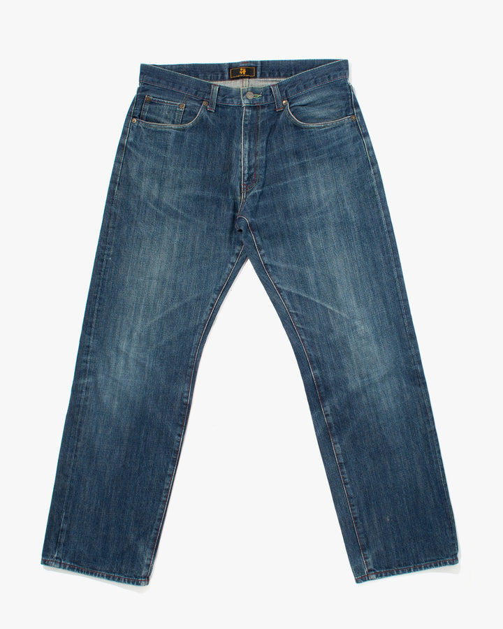 Japanese Repro Denim Jeans, Zen Denim, Painted Koi - 34