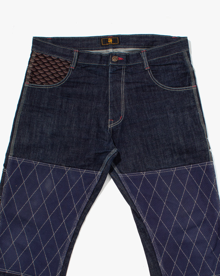 Japanese Repro Denim Jeans, Zen Denim, Sashiori Patchwork - 38"