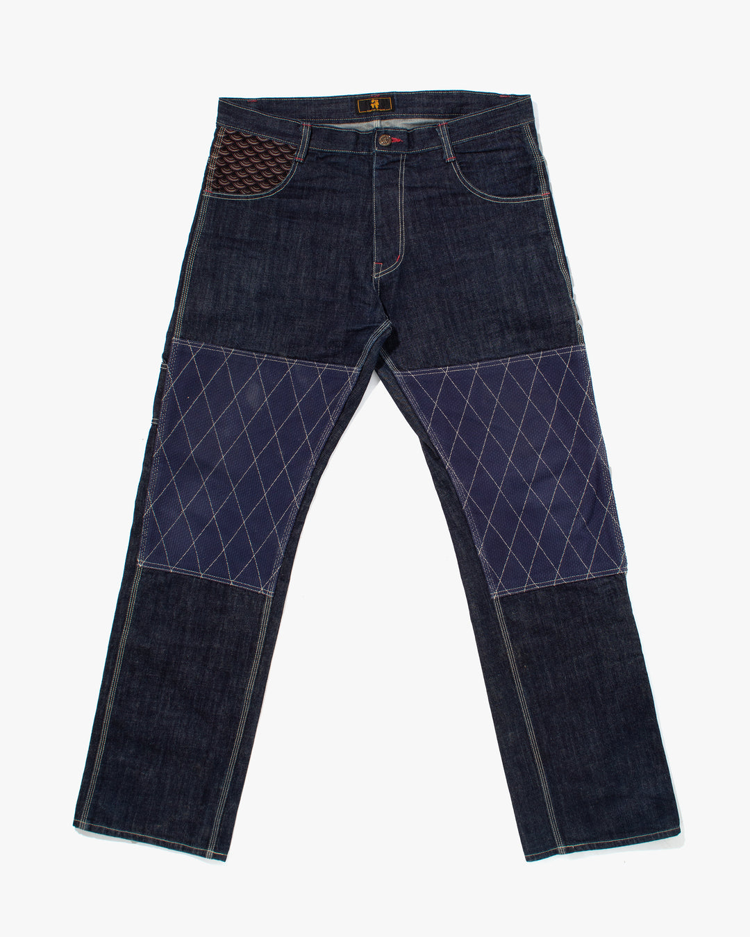 Japanese Repro Denim Jeans, Zen Denim, Sashiori Patchwork - 38"
