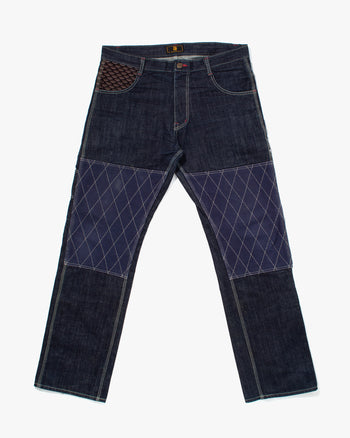 Japanese Repro Denim Jeans, Zen Denim, Sashiori Patchwork - 38