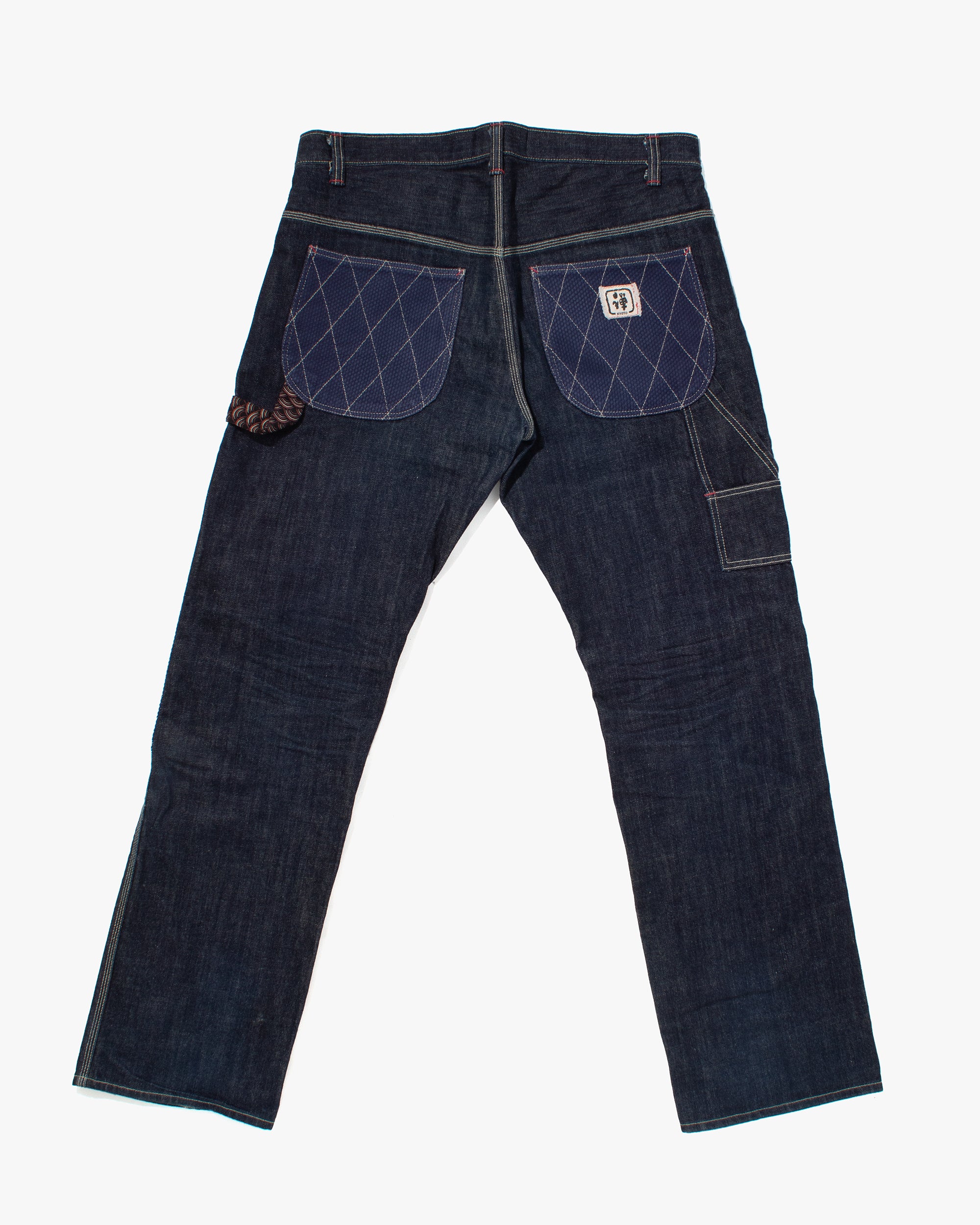 Japanese Repro Denim Jeans, Zen Denim, Sashiori Patchwork - 38