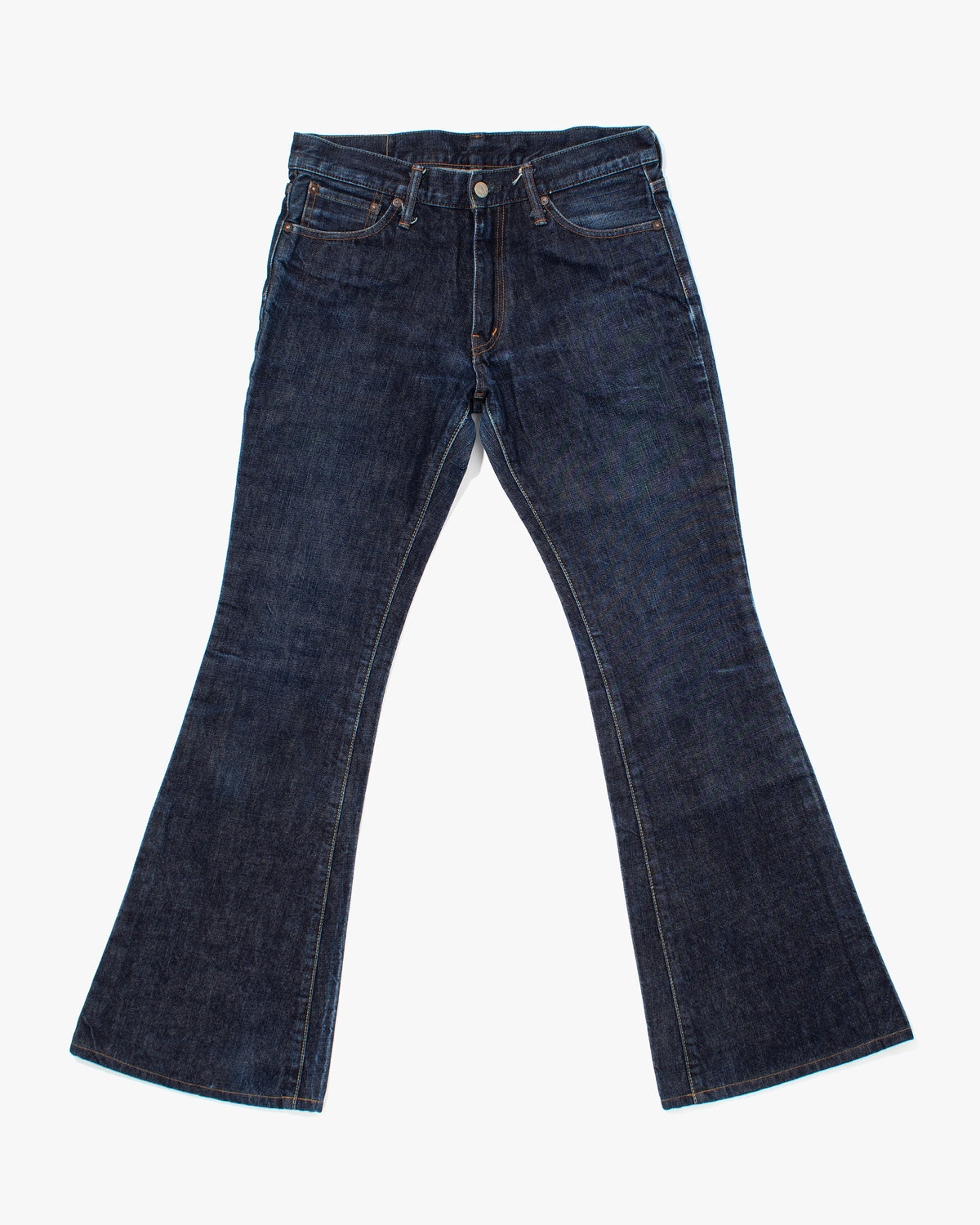 Japanese Repro Denim Jeans, Hinoya, Dark Wash with Flare - 32"