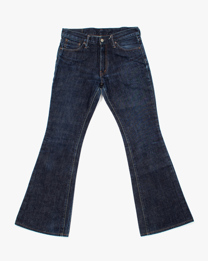 Japanese Repro Denim Jeans, Hinoya, Dark Wash with Flare - 32"