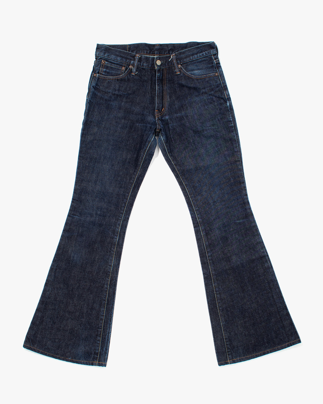 Japanese Repro Denim Jeans, Hinoya, Dark Wash with Flare - 32"