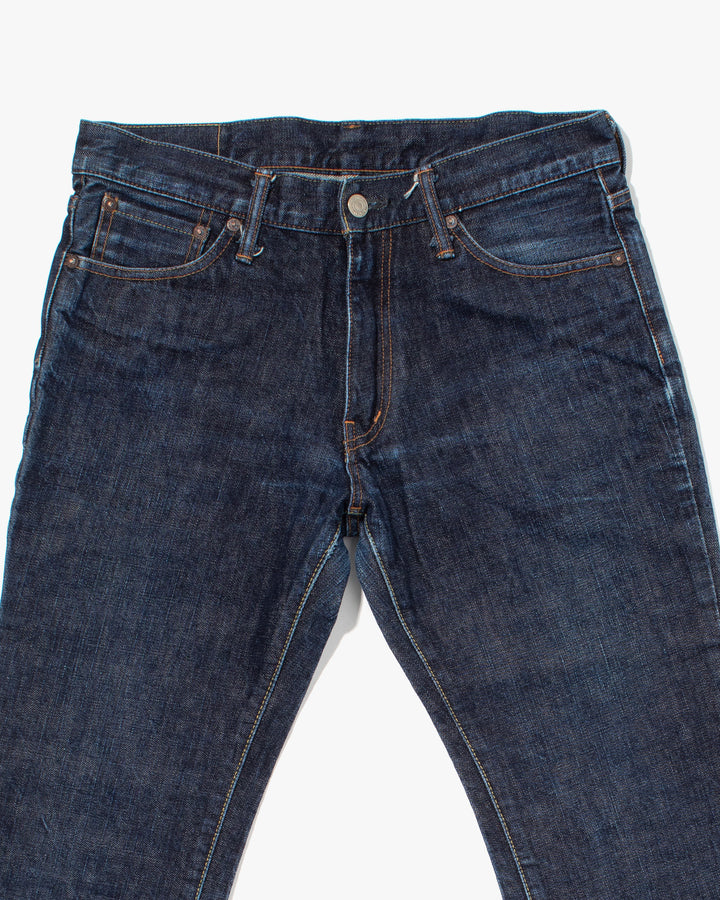 Japanese Repro Denim Jeans, Hinoya, Dark Wash with Flare - 32"