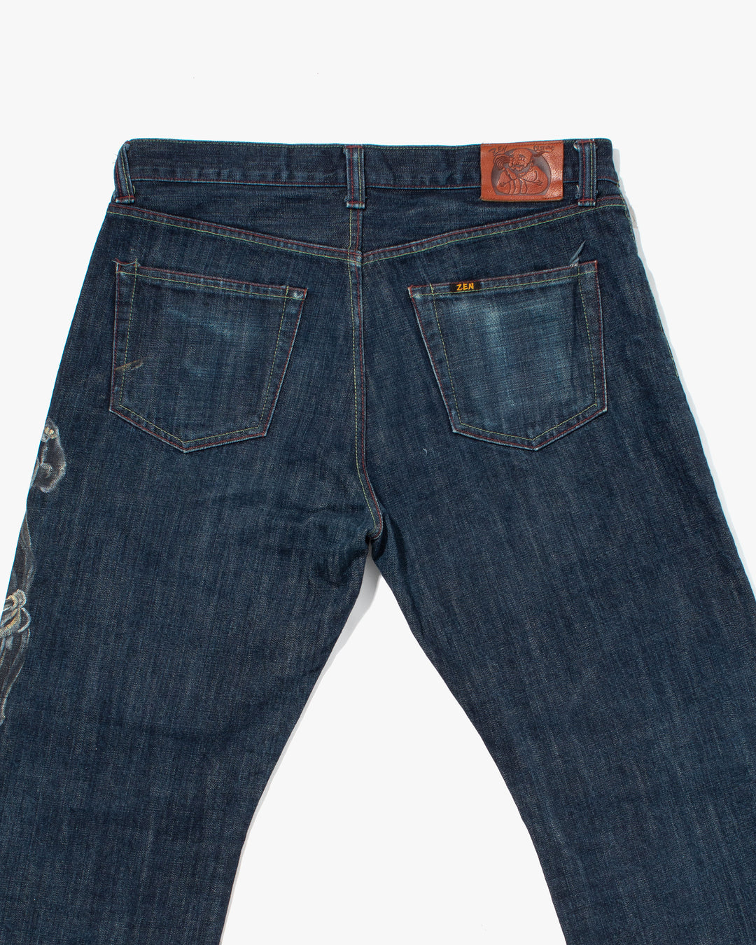 Japanese Repro Denim Jeans, Zen Denim, Painted Warriors - 36"