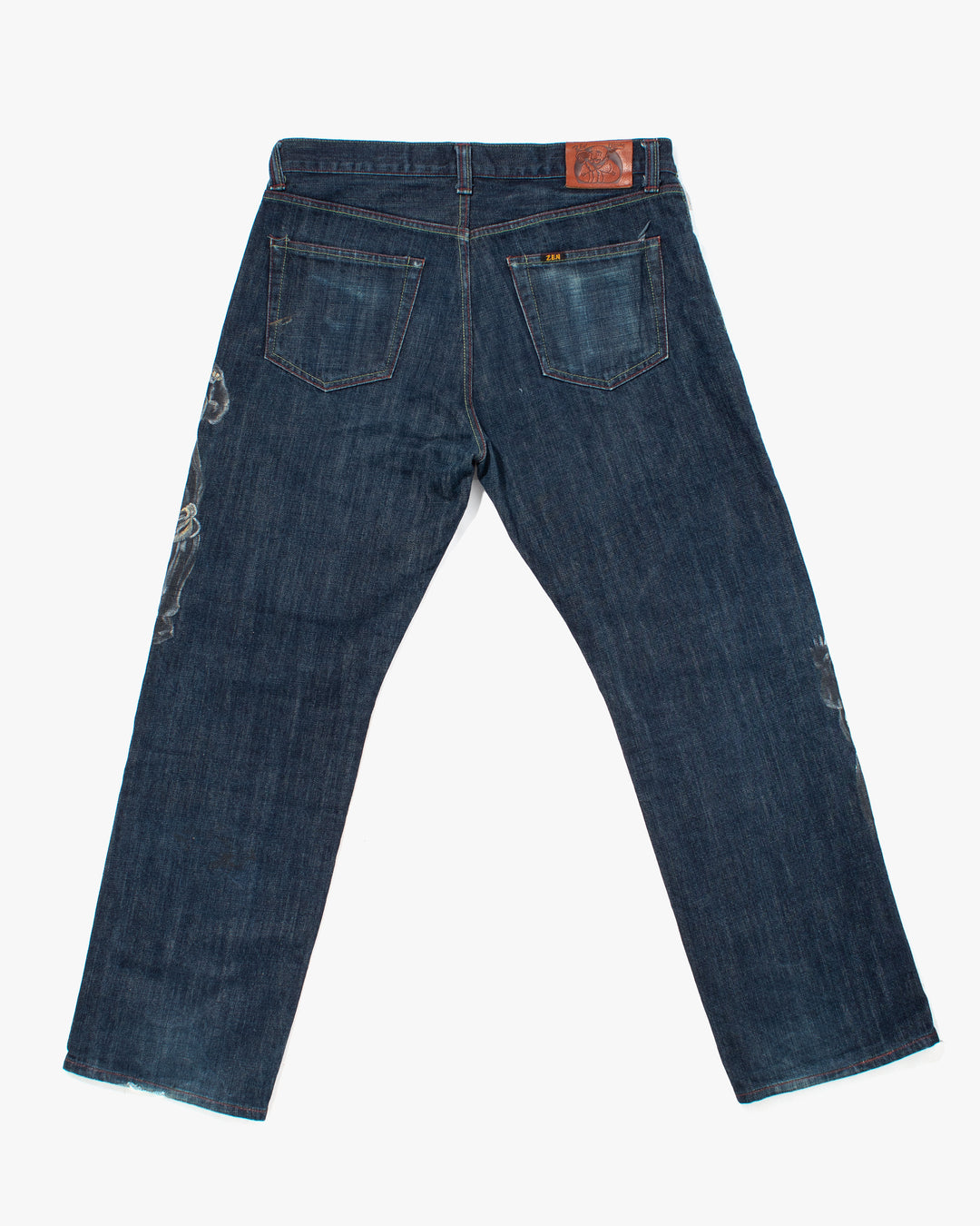 Japanese Repro Denim Jeans, Zen Denim, Painted Warriors - 36"