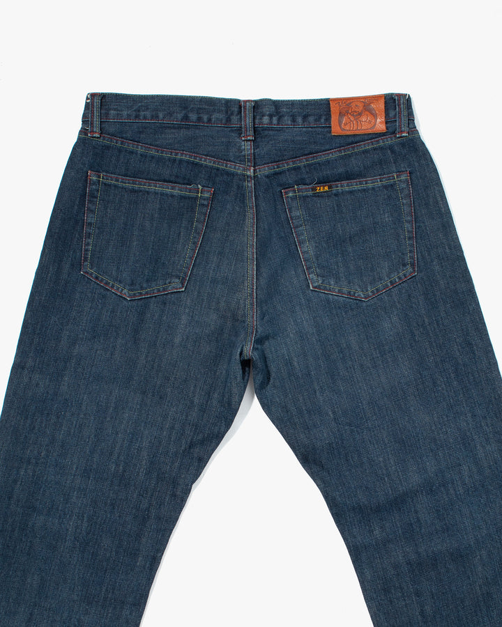 Japanese Repro Denim Jeans, Zen Denim, Painted Woman - 35"