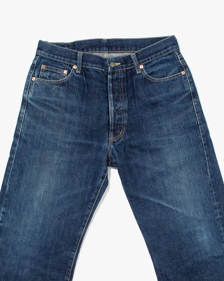 Japanese Repro Selvedge Denim Jeans, Nozomi Ishiguro, Medium Wash - 33"