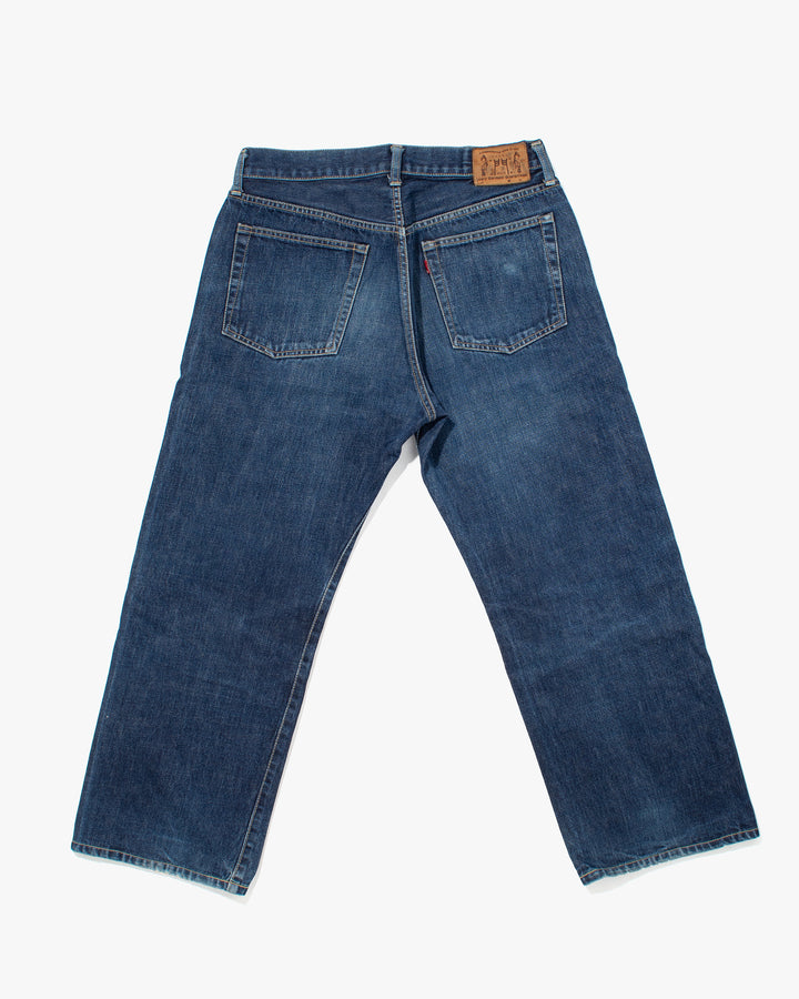 Japanese Repro Selvedge Denim Jeans, Nozomi Ishiguro, Medium Wash - 33"