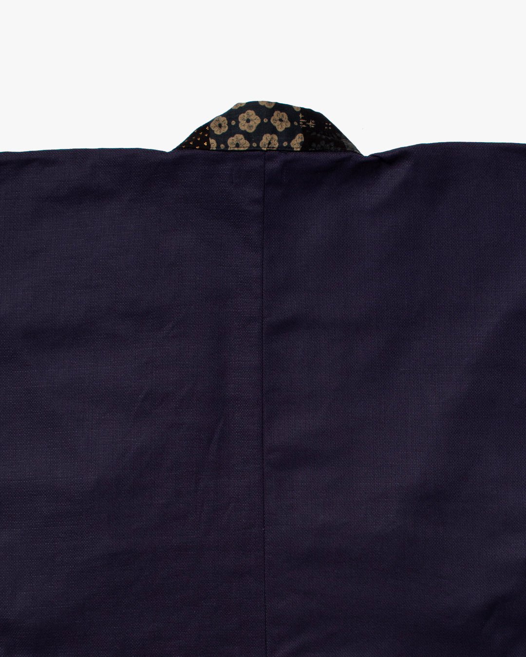 Kiriko Original Jacket, Modern Noragi, Indigo and Multi Patchwork, Dark Teal and Gold