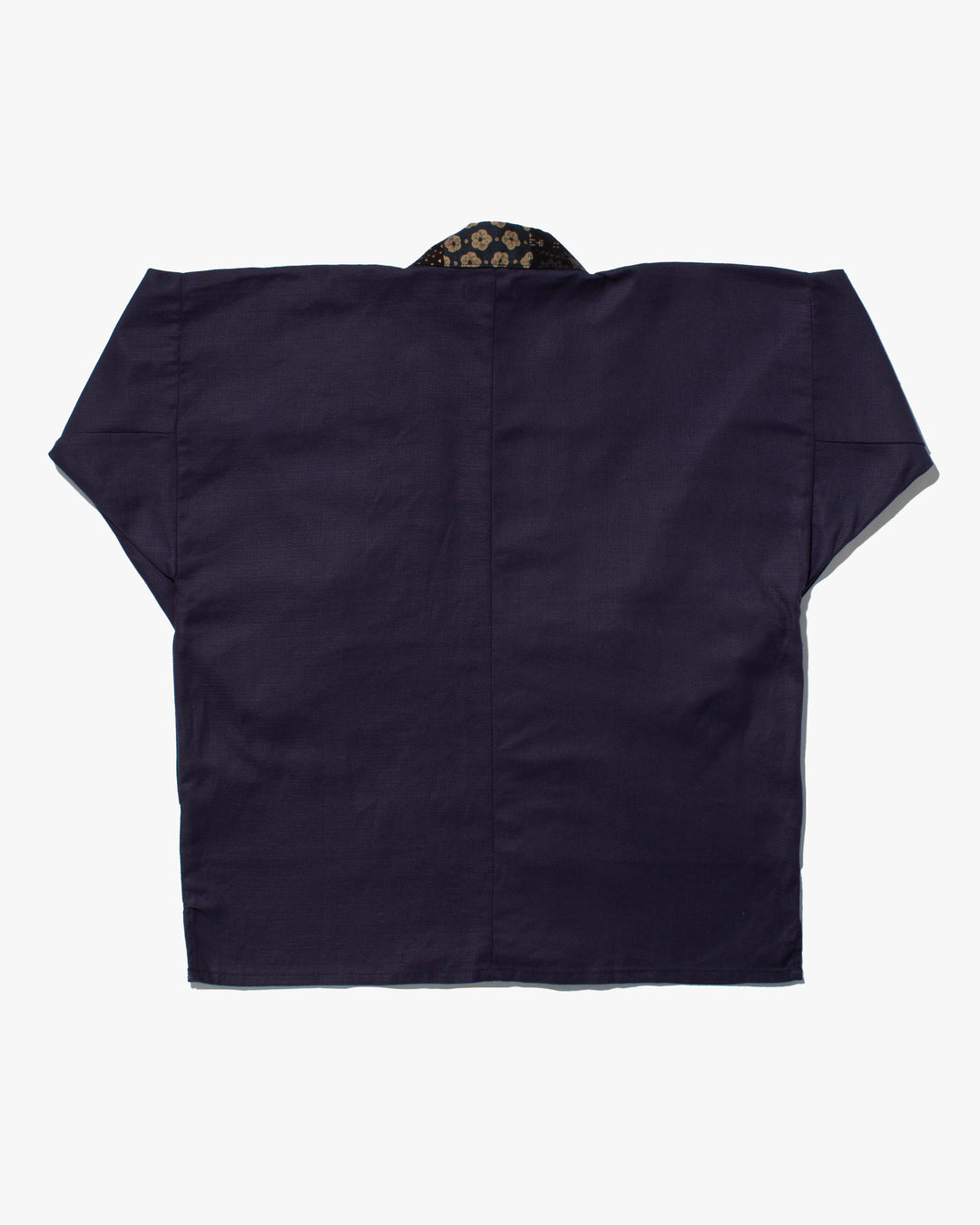Kiriko Original Jacket, Modern Noragi, Indigo and Multi Patchwork, Dark Teal and Gold