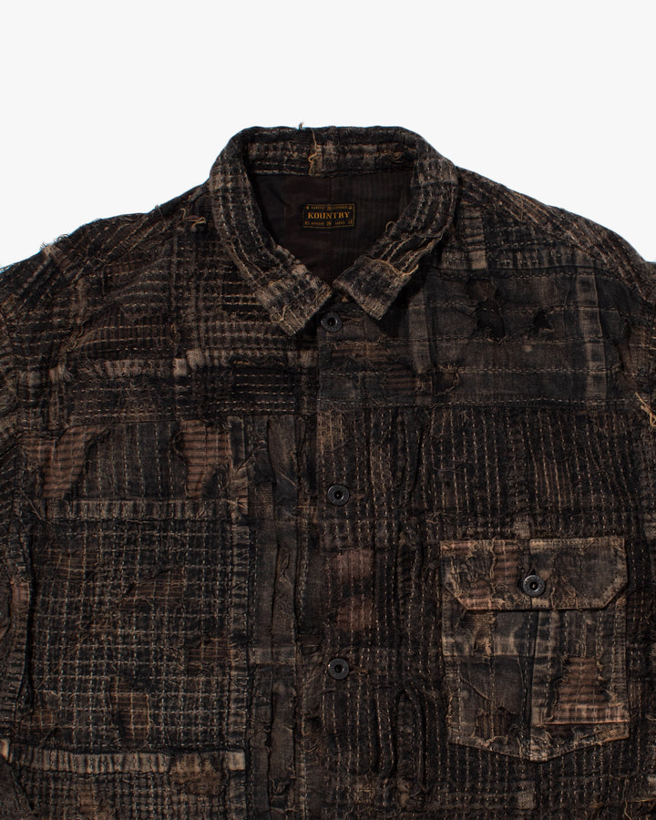 Japanese Repro Jacket, 2XL, Kapital Kountry, Patched Boro Style, Fully Sashiko-Stitched - XXL