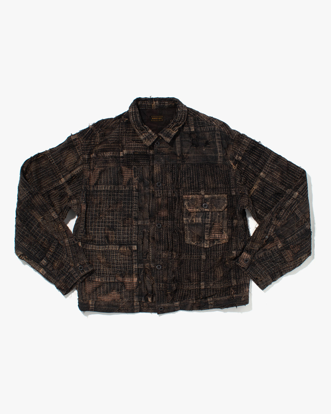 Japanese Repro Jacket, 2XL, Kapital Kountry, Patched Boro Style, Fully Sashiko-Stitched - XXL