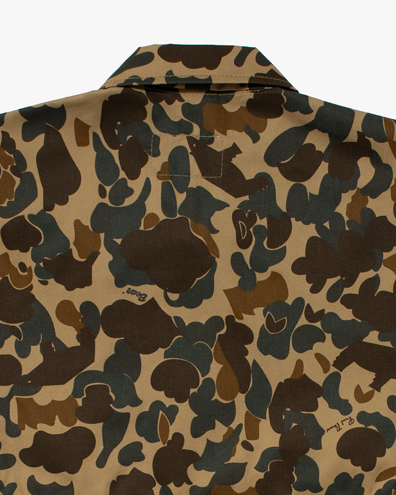 Kiriko Custom Military Jacket, Camo Patched, Obi Phoenix 