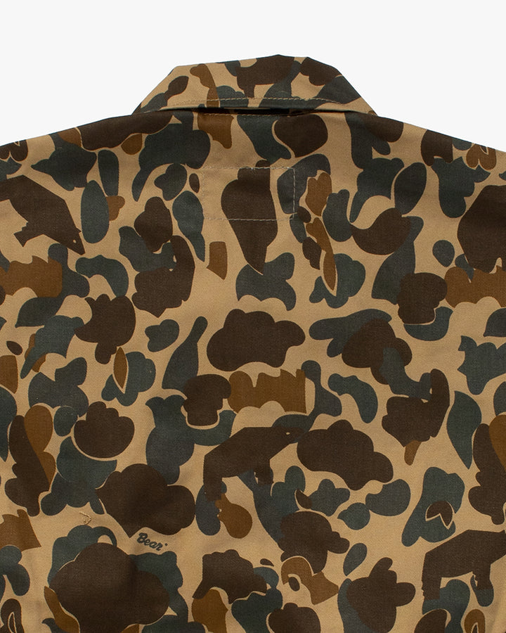Kiriko Custom Military Jacket, Camo Patched, Obi Peacock 