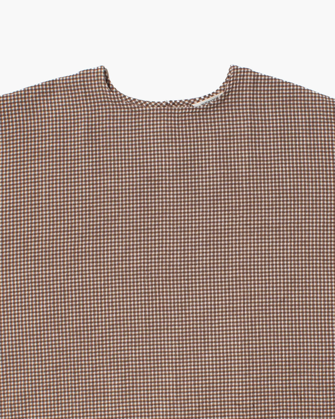 ToK Tunic, Oversized, Brown Gingham