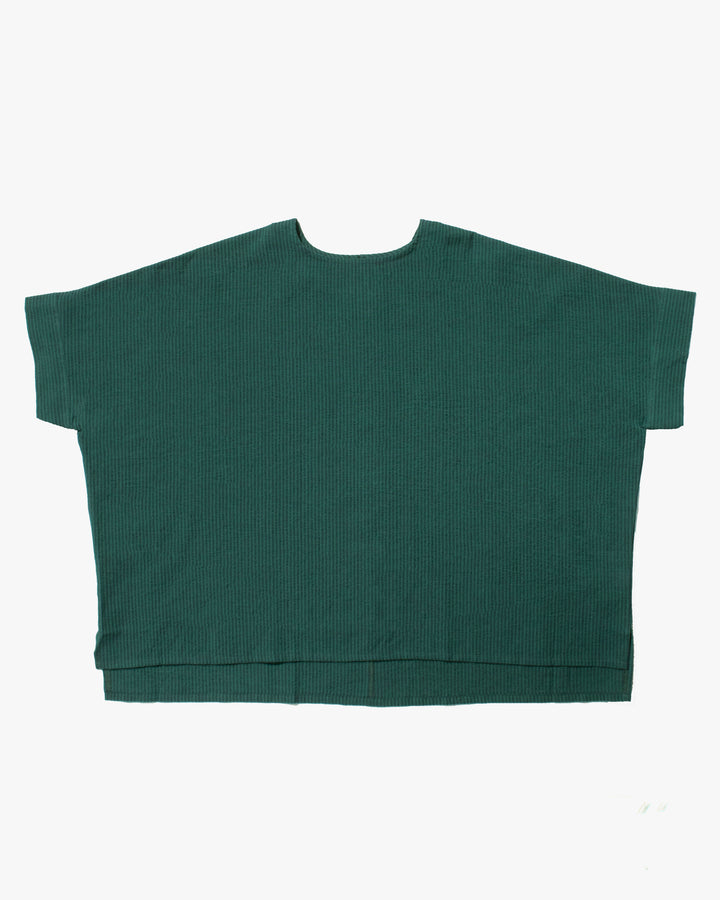 ToK Tunic, Oversized, Teal with Indigo Shima
