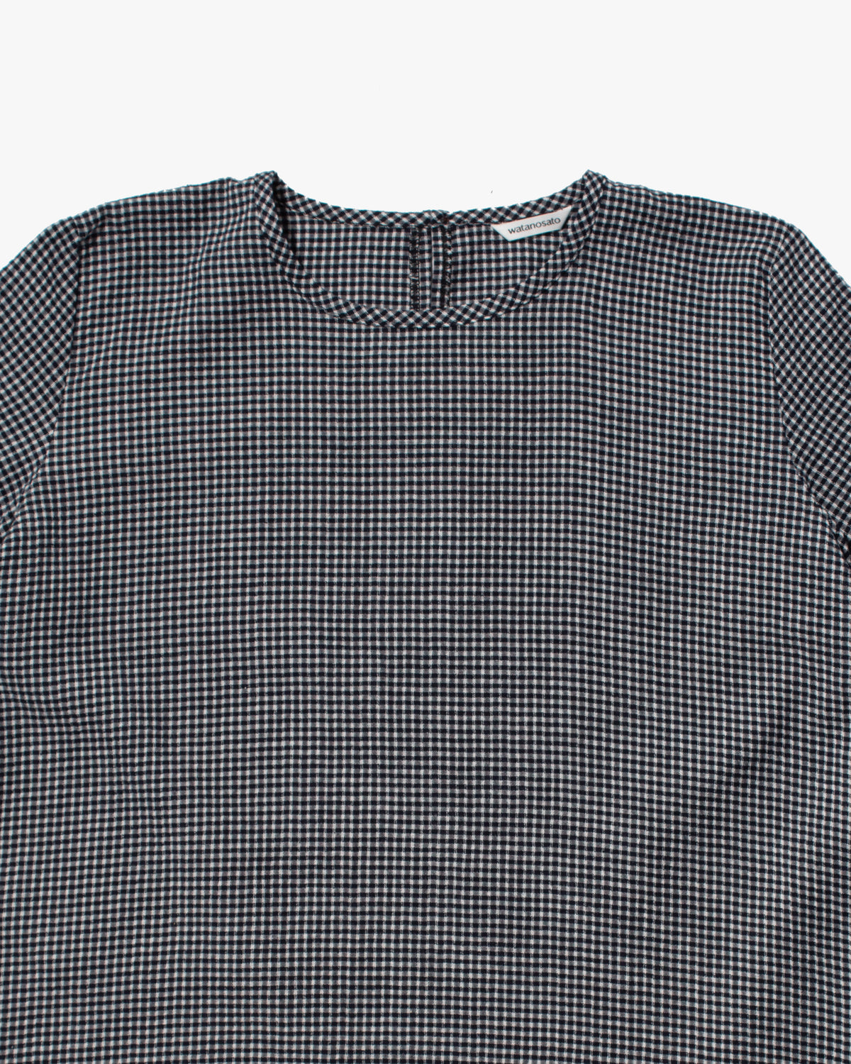 ToK Long Dress, Oversized, Black Gingham