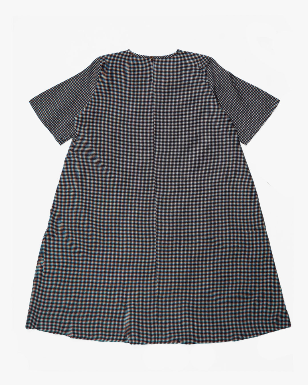 ToK Long Dress, Oversized, Black Gingham
