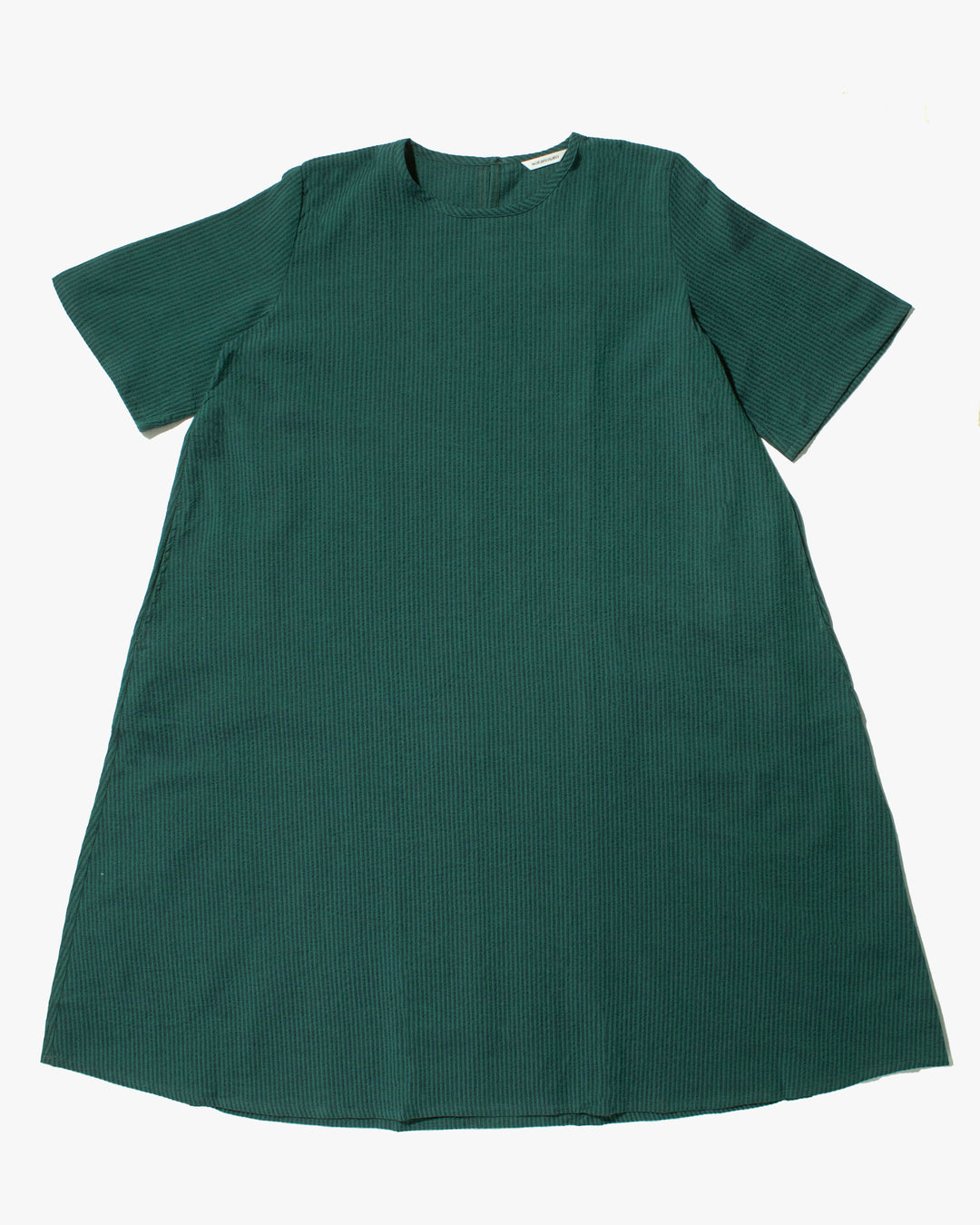 ToK Long Dress, Oversized, Teal with Indigo Shima