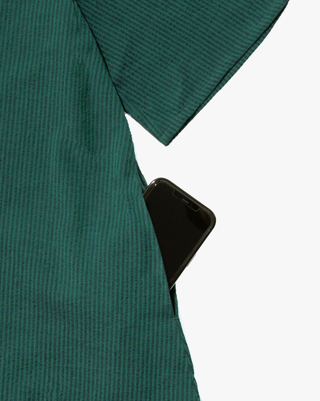 ToK Long Dress, Oversized, Teal with Indigo Shima