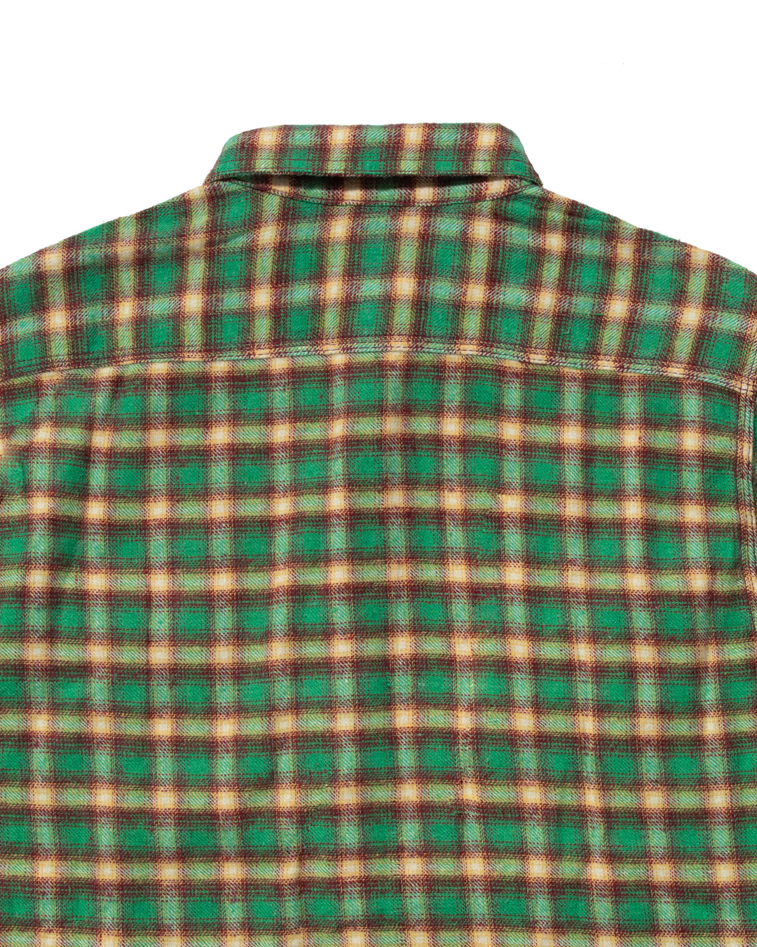 Japanese Repro Button Up Shirt, Houston, Green and Yellow Plaid- XL