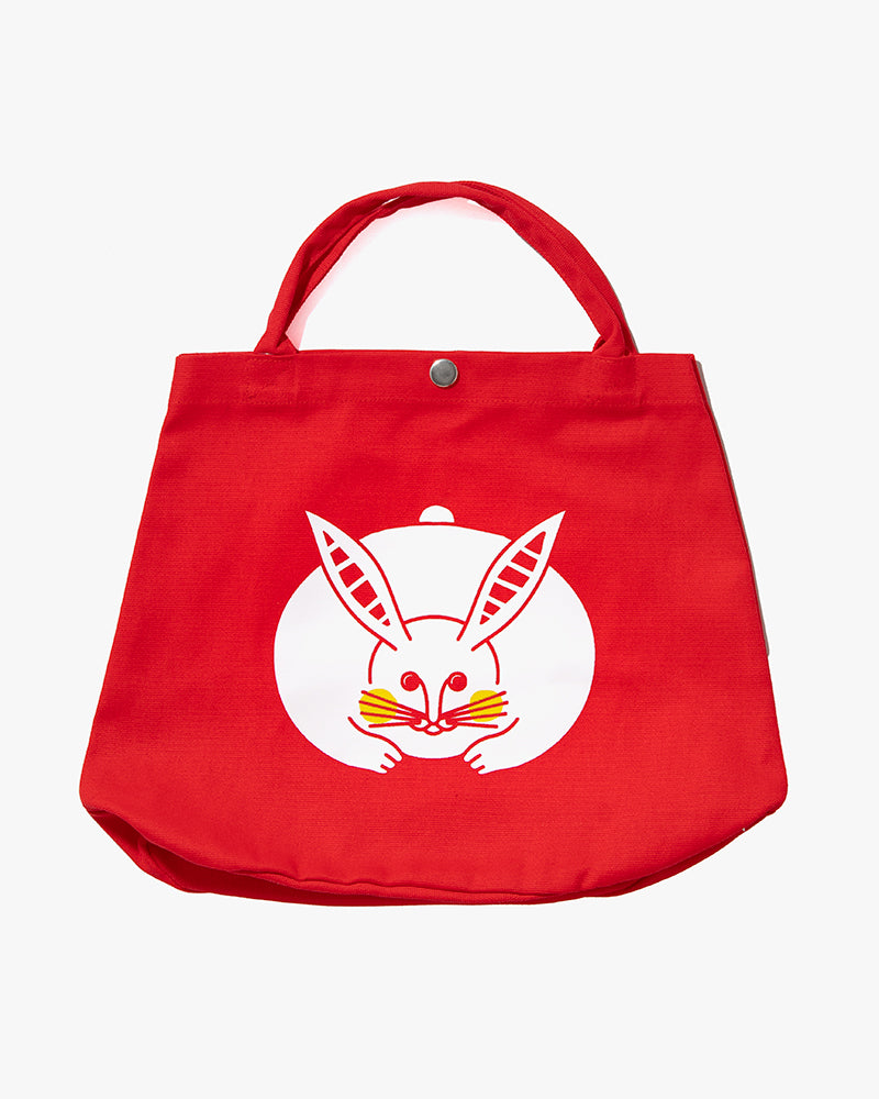 Wa Modern Tote, Red Usagi
