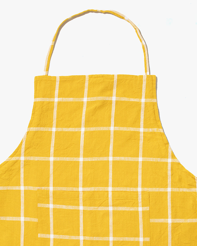 Tag, Classic Check Slub Apron, Honey