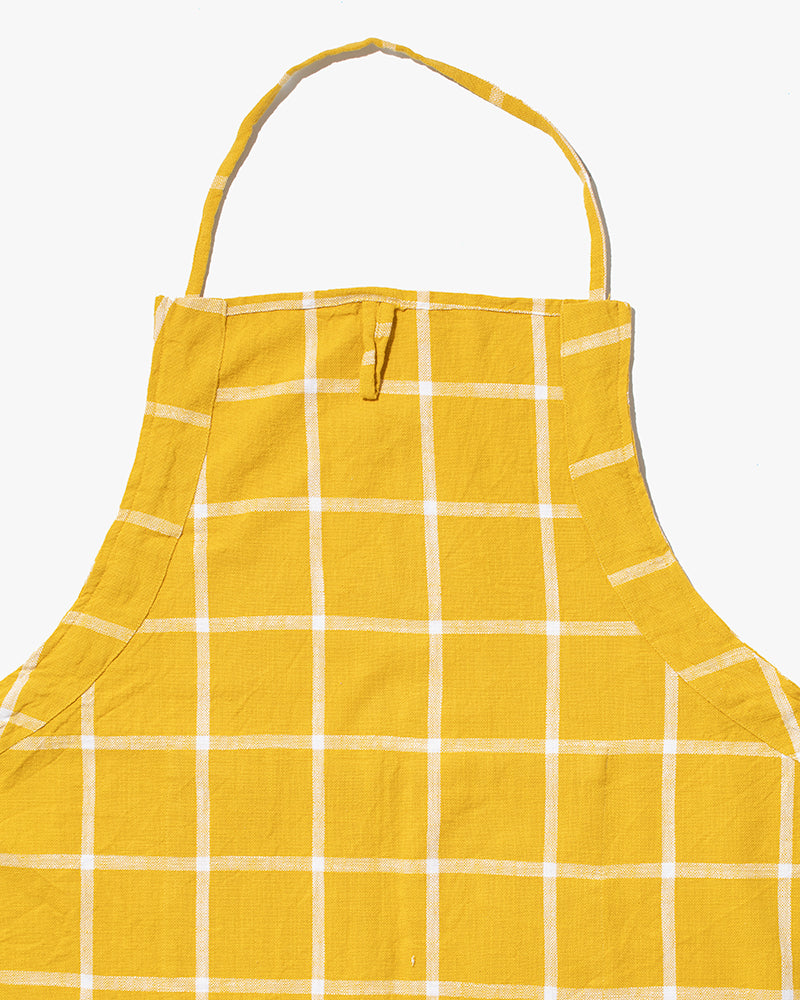 Tag, Classic Check Slub Apron, Honey