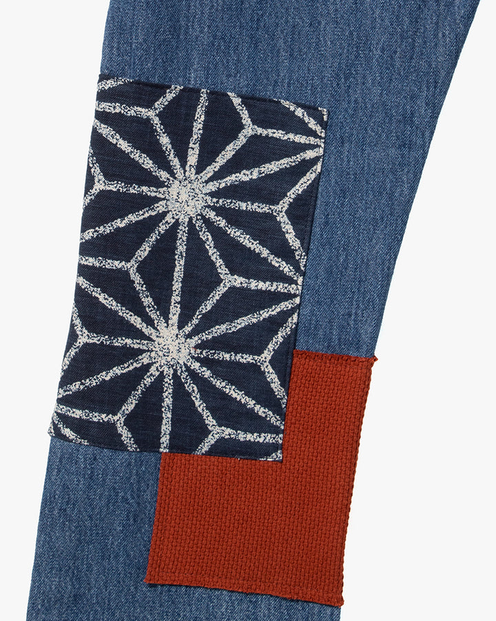 Kiriko Custom Patched Denim Jeans, Levi&
