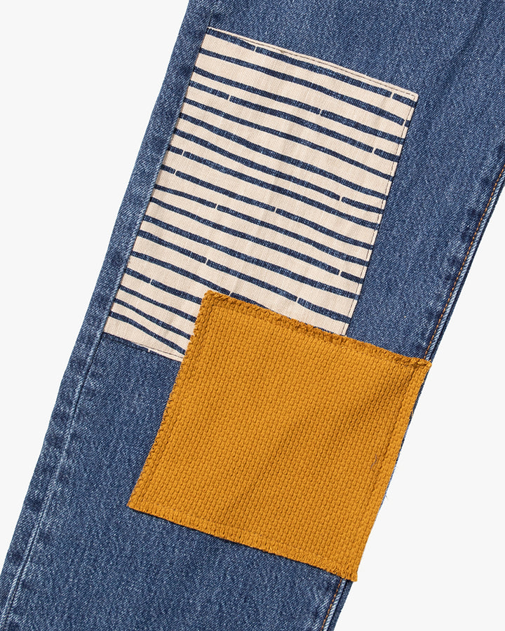 Kiriko Custom Patched Denim Jeans, Levi&