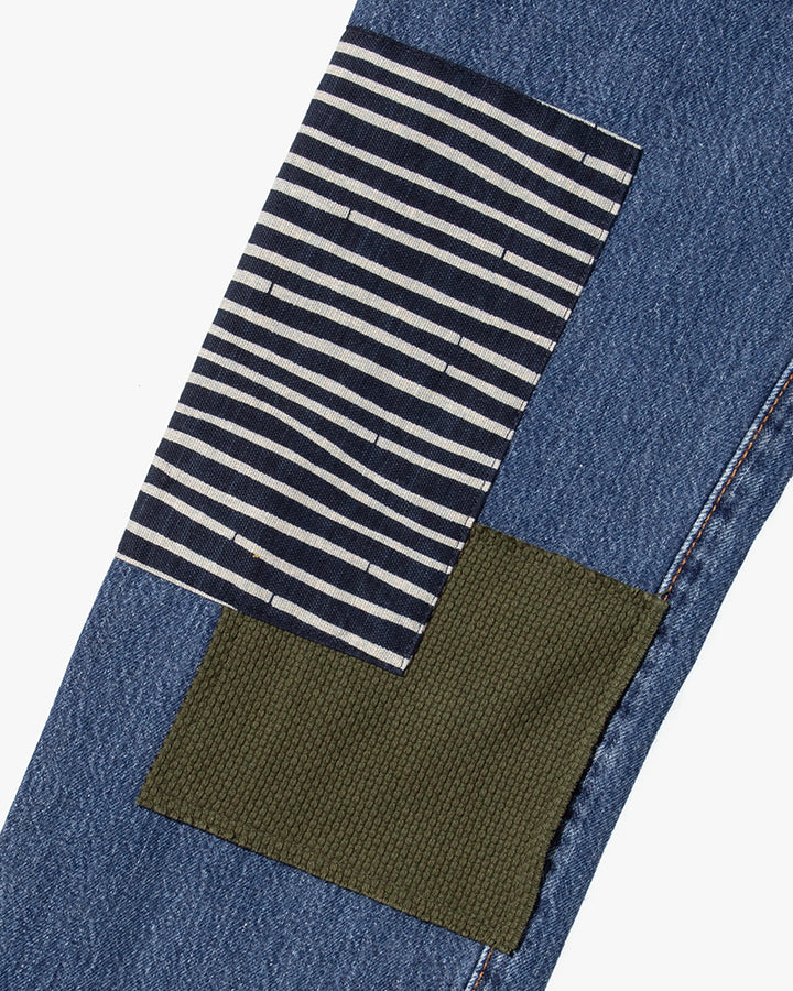 Kiriko Custom Patched Denim Jeans, Levi&