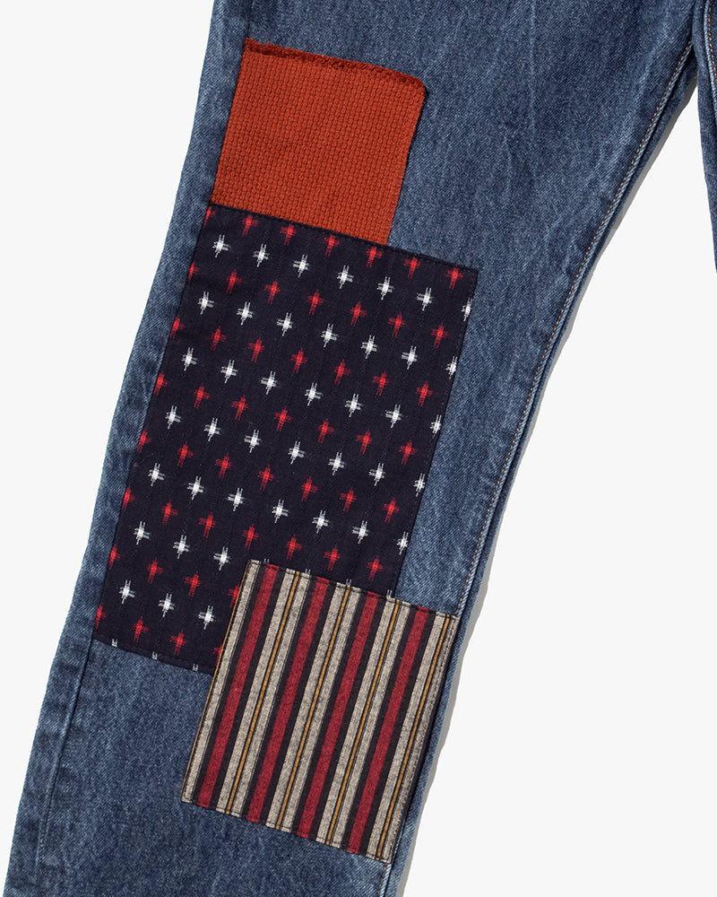 Kiriko Custom Patched Denim Jeans, Levi&