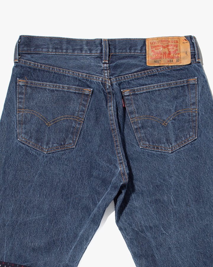Kiriko Custom Patched Denim Jeans, Levi&