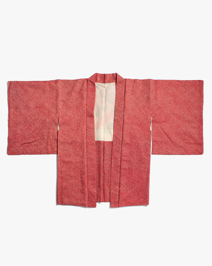 Vintage Haori Jacket, Full Shibori, Red