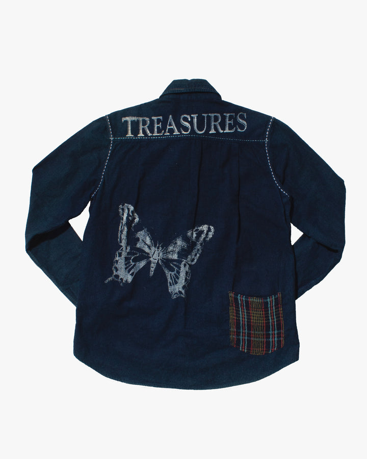 Japanese Repro Flannel Shirt, Chiang Mai Deluxe, Truth of Life - XS
