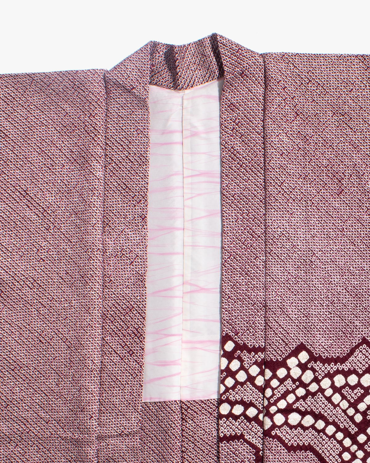 Vintage Haori Jacket, Full Shibori, Purple with Pattern