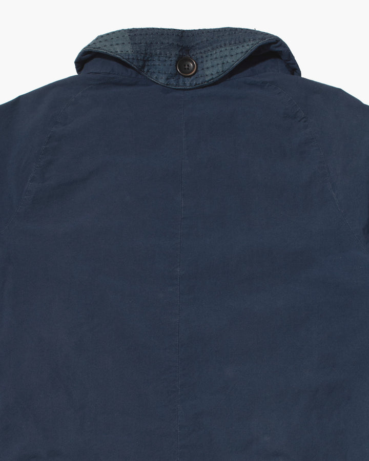 Japanese Repro High Collar Jacket, L, Funset, Blue