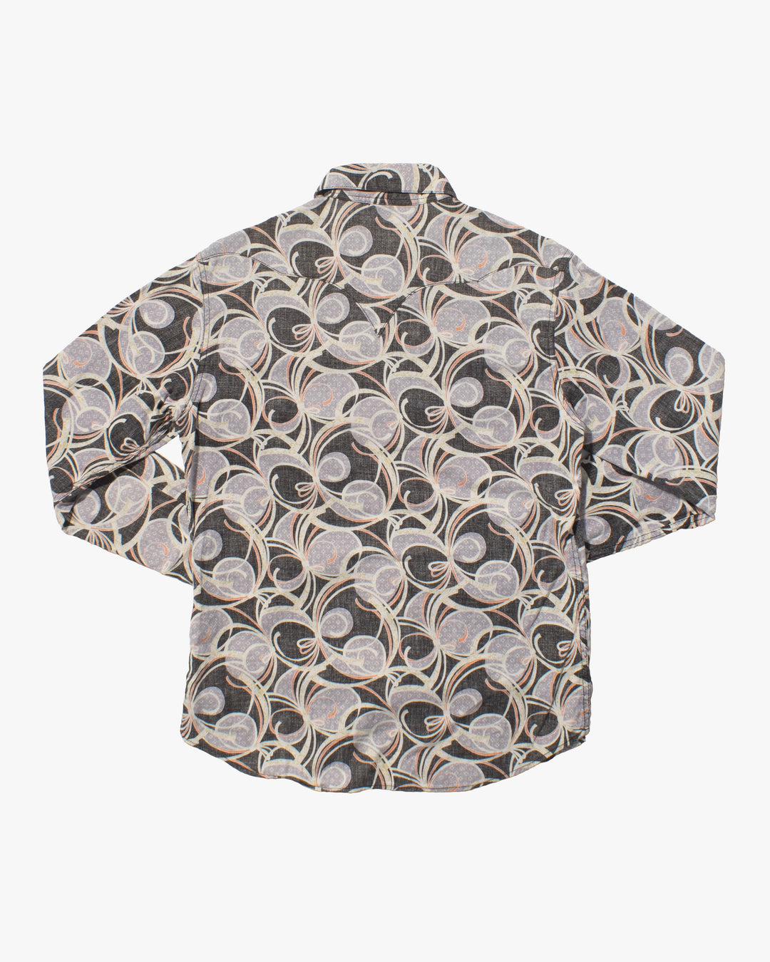 Japanese Repro Western Longsleeve, Eternal, Ribbon Pattern - L