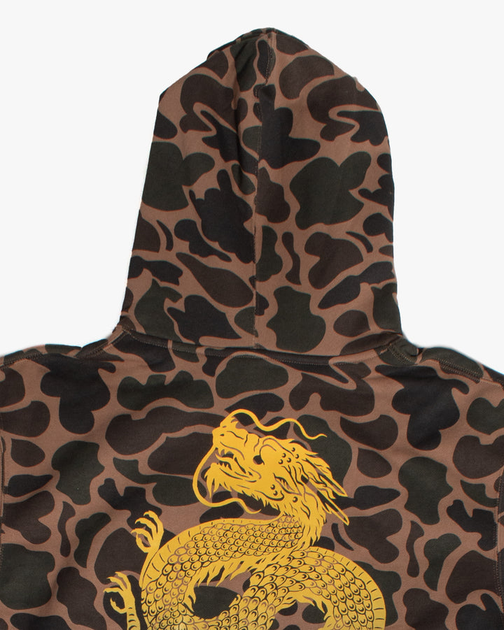 Kiriko Original Hoodie, Printed Koi-Dragon, Camo