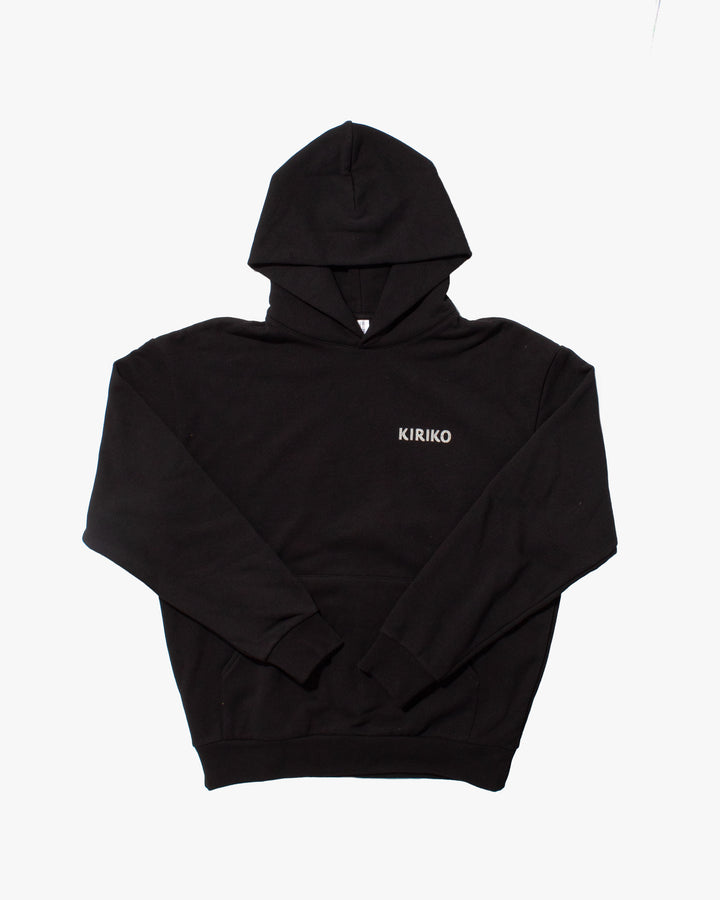 Kiriko Original Hoodie, Printed Koi-Dragon, Black