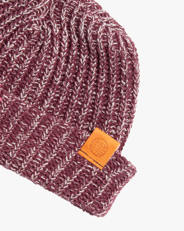 Kiriko Original Watch Cap, Twist, Burgundy, 6˝